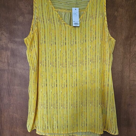 Apt 9 Yellow Shell Tank Top Size XL NWT - Picture 1 of 5
